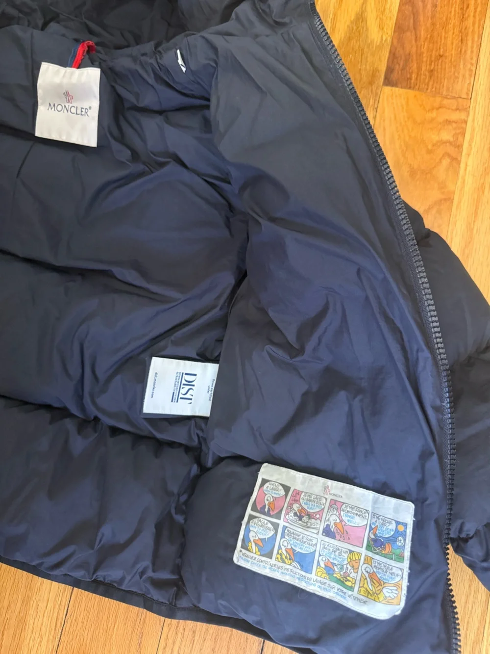 Moncler Navy Quilted Puffer Jacket with Hood